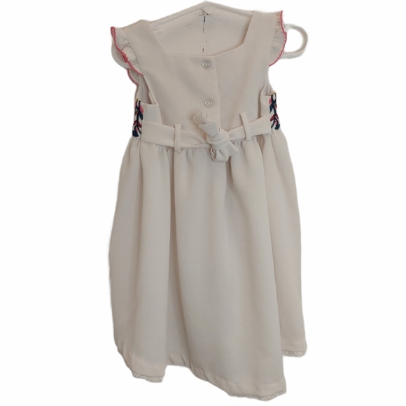 Iris & Ivy Girl's Size 2T Dress White Embroidered Sleeveless Toddler Summer - Picture 2 of 6